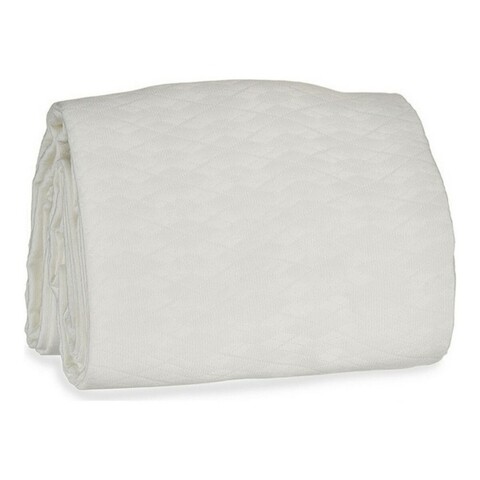 Cuvertura de pat Waves Quilt, Gift Decor, 240 x 260 cm, amestec bumbac, alb