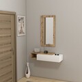 Bufet, Arnetti, Vien, 82x15 cm, PAL, Pin Atlantic / Alb