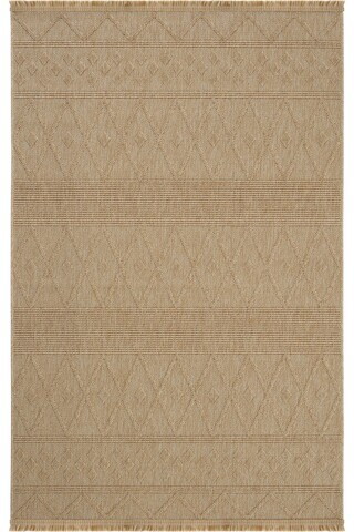 Covor, Hasir 620, 80x250 cm, 90% POLIPROPILENĂ/10% IUȚĂ, Bej