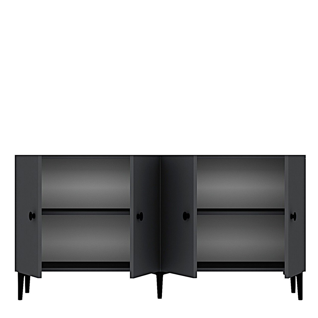 Consola, Hanah Home, Pella 150, 150x75x32 cm, Antracit - view 7