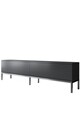 Comoda TV, Bexley, Lord, 180x47x30 cm, PAL, Antracit / Argintiu