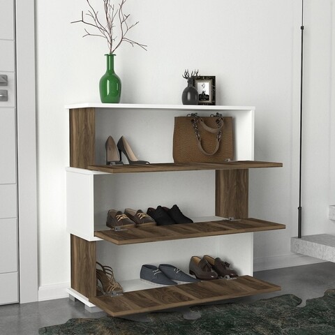 Pantofar napolyon, furny home, 90x30x93 cm, alb/maro