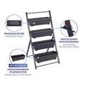 Suport pentru flori Vertical, Maximex, 56.5x62x108 cm, metal/polipropilena, negru