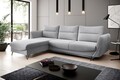 Coltar extensibil stanga 3 locuri ELTAP, LT-04SO, Silva, 276x201x100 cm, lemn/poliester, gri deschis