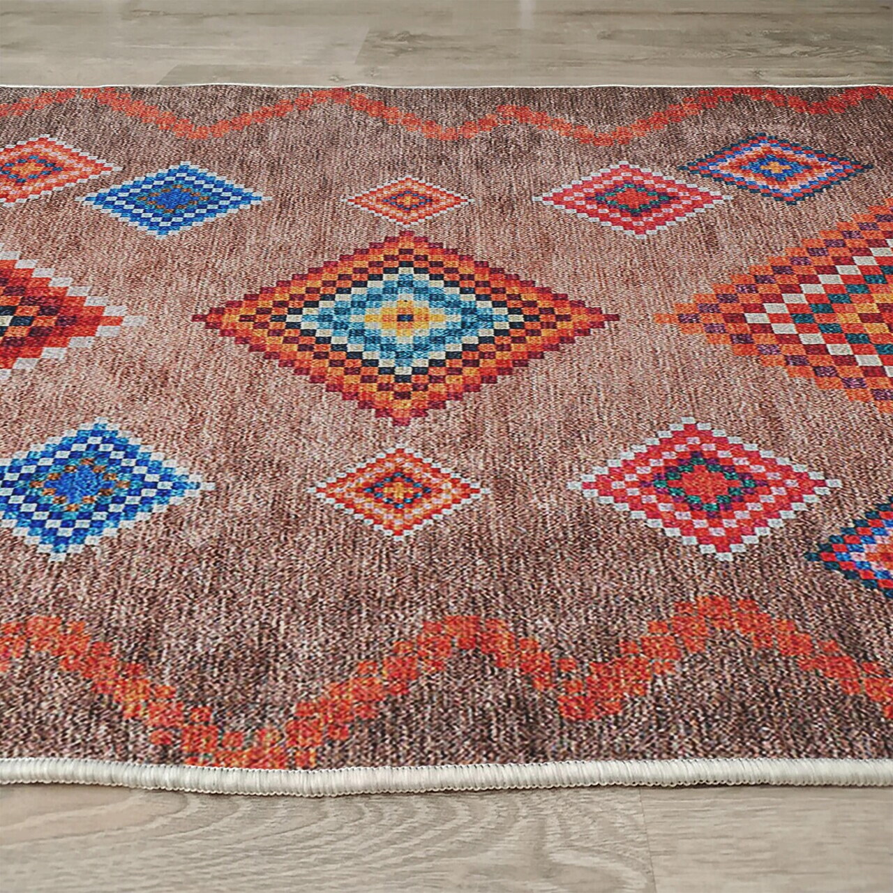 Covor, Woopamuk015, 80x120 cm, Bumbac/Poliester, Maro - view 6