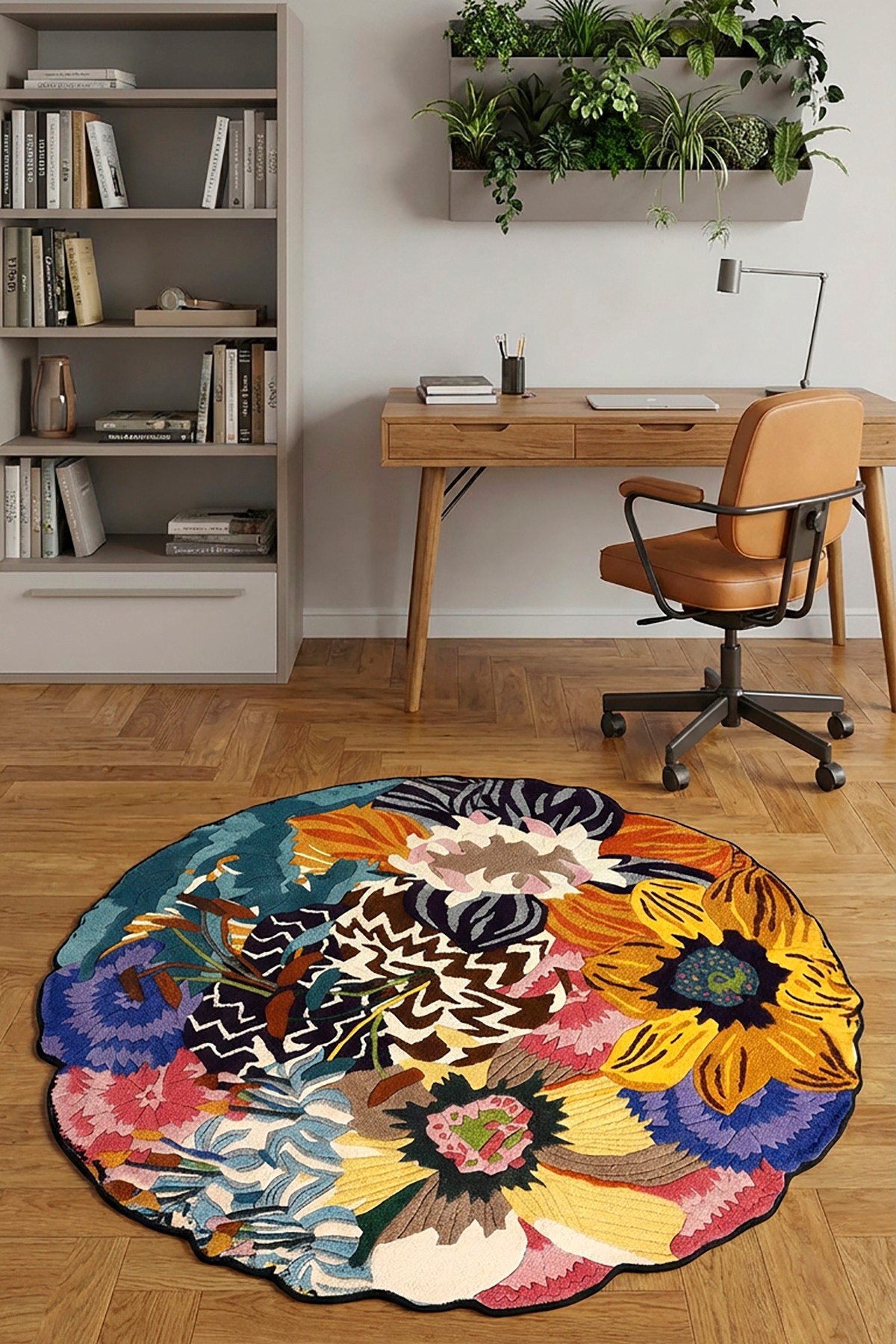 Covor, CLR-4036-RENKLİ-2, 60x60 cm, Poliester, Multicolor
