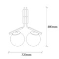 Aplica de perete, Opviq, 892OPV1242, Fier, Aur/Negru