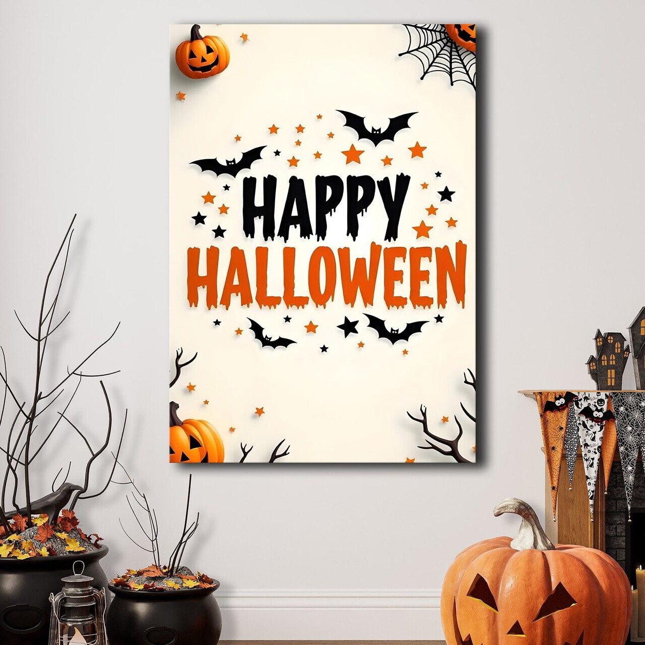 Tablou decorativ, 70100HALC-016, Material: Pânză de poliester, Multicolor — imaginea 3