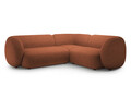 Coltar dreapta 4 locuri, Kate, Micadoni, 252x220x76 cm, tesatura boucle, teracota