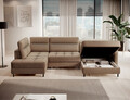 Coltar extensibil dreapta 4 locuri ELTAP, RT-20TOS, Berrto, 306x165x100 cm, lemn/poliester, maro deschis