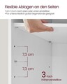 Bancheta cu pantofar Vasagle, 12 compartimente, 104x30.3x48 cm, max 136 kg, PAL, alb/gri