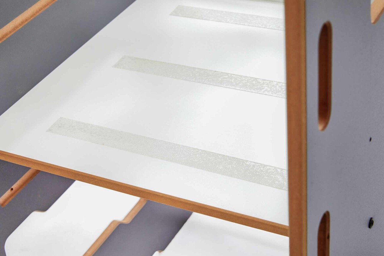 Turn de invatare, Hanah Home, Learning Tower, 40x90x50 cm, Antracit/Alb - view 4