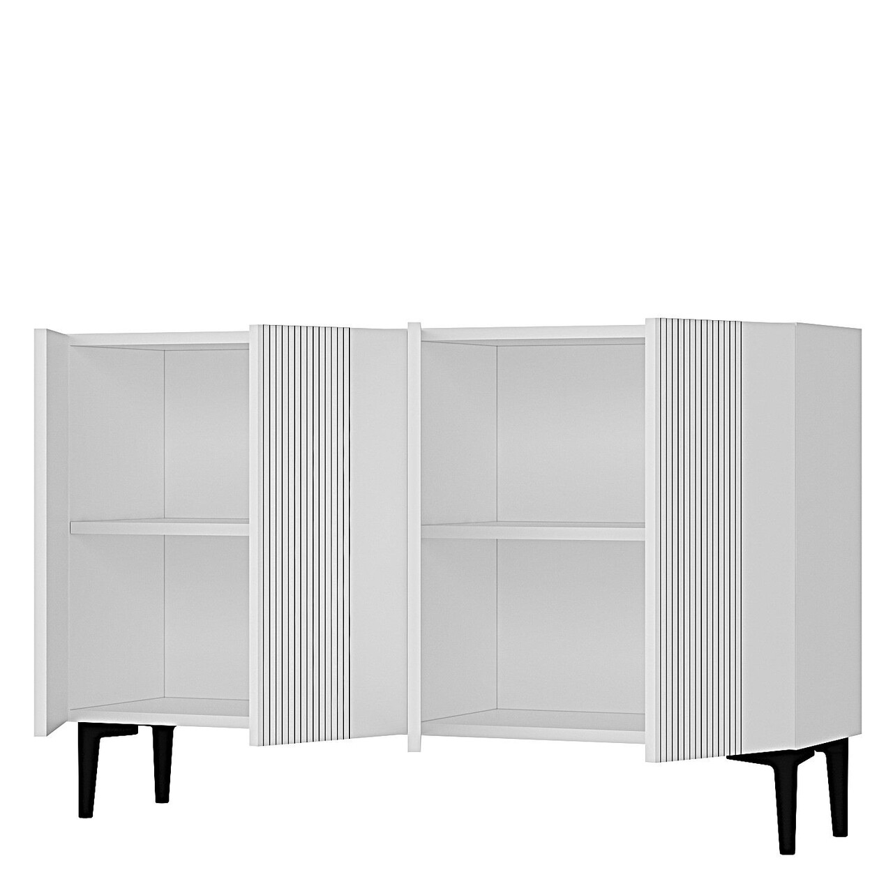 Consola, Hanah Home, Corsa 120, 120x75x32 cm, Alb - view 7
