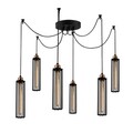 Lustra, Alby, 525NOR1458, Metal, Negru/Bronz