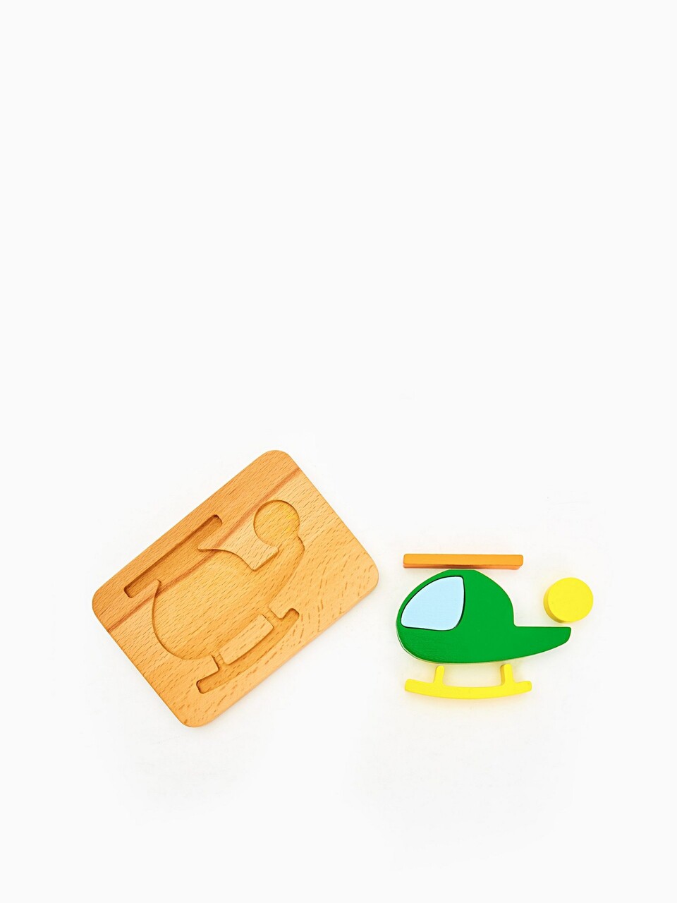 Jucarie pentru landou/carucior, Hanah Home, Helicopter, 23x16x3 cm, Verde galben - view 6