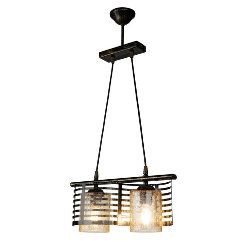 Lustra modelight-mdl.3081, 14x66x40 cm, 2 x e27, 20 w, negru