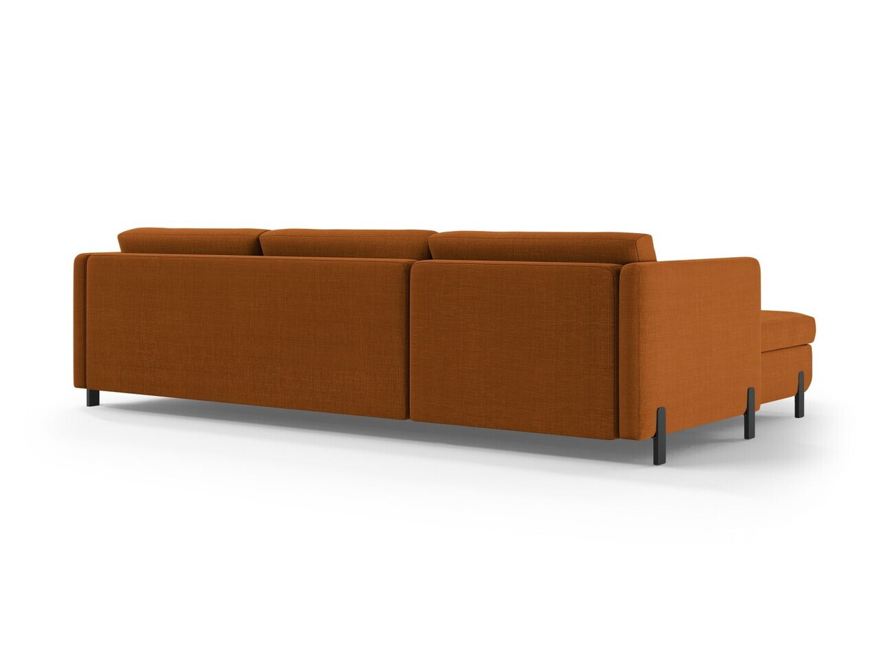 Coltar extensibil stanga 5 locuri, Gloria, Micadoni Home, 286x170x88 cm, tesatura structurata, caramiziu — imaginea 4