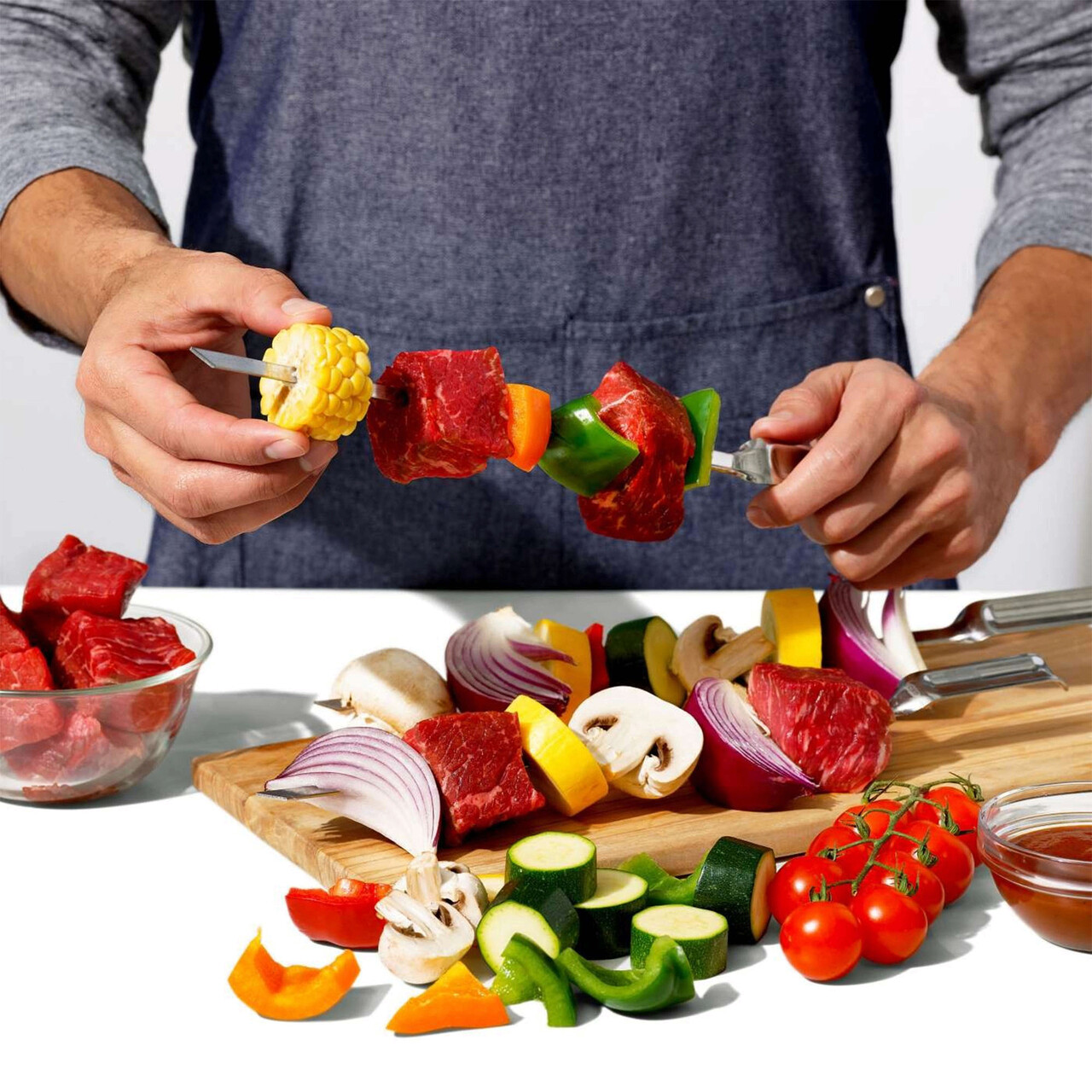 Set 6 tepuse pentru frigarui, inox, "Good Grips" - OXO - imagine 7
