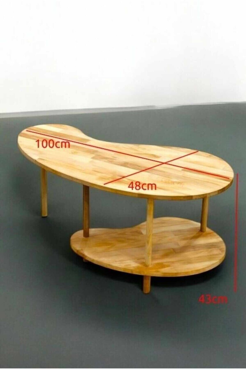 Masuta de cafea, Hanah Home, Tyc7725C83108E8E00, 100x43x48 cm, Lemn masiv, Lemn - view 5
