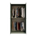 Dulap pentru haine, Hanah Home, Lucas 1600-239, 94x190x60 cm, Verde