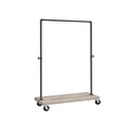Suport pentru haine, Vasagle, Industrial Pipe, max 90 kg, PAL/otel, grej/negru