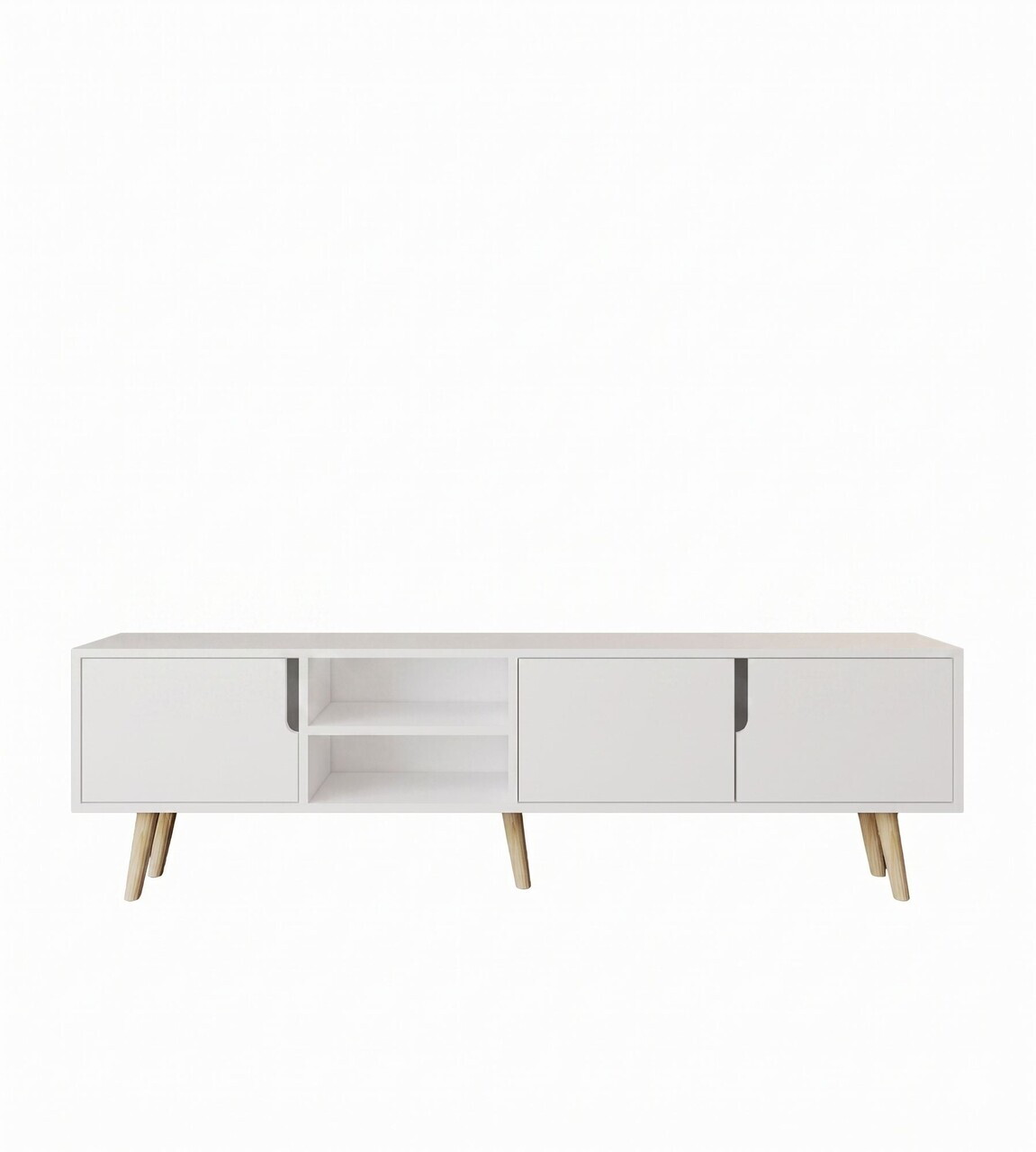Comoda TV, Hanah Home, Latina 180, 180x30x53 cm, PAL MELAMINAT, Alb — imaginea 5