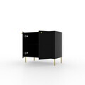 Comoda ADRK, Tili 2D, 83.6x40.8x73.9 cm, PAL laminat, negru