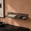 Raft de perete acrilic, Hanah Home, Vivid, 50x10x4 cm, Gri fumuriu