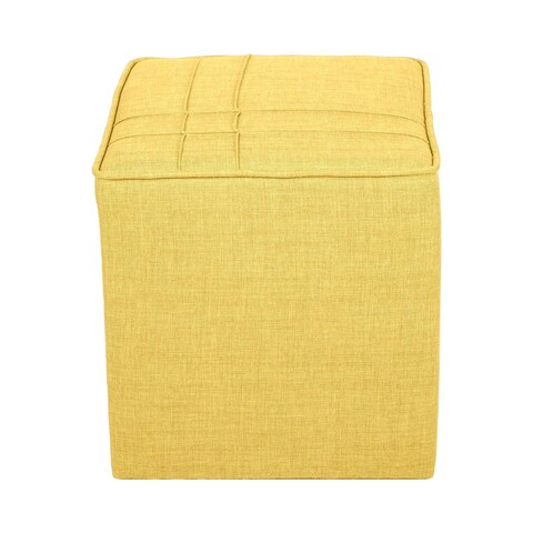 Taburet, Atelier del Sofa, 558ZEN1371, Frame: 100% SOLID FIR WOOD, Galben