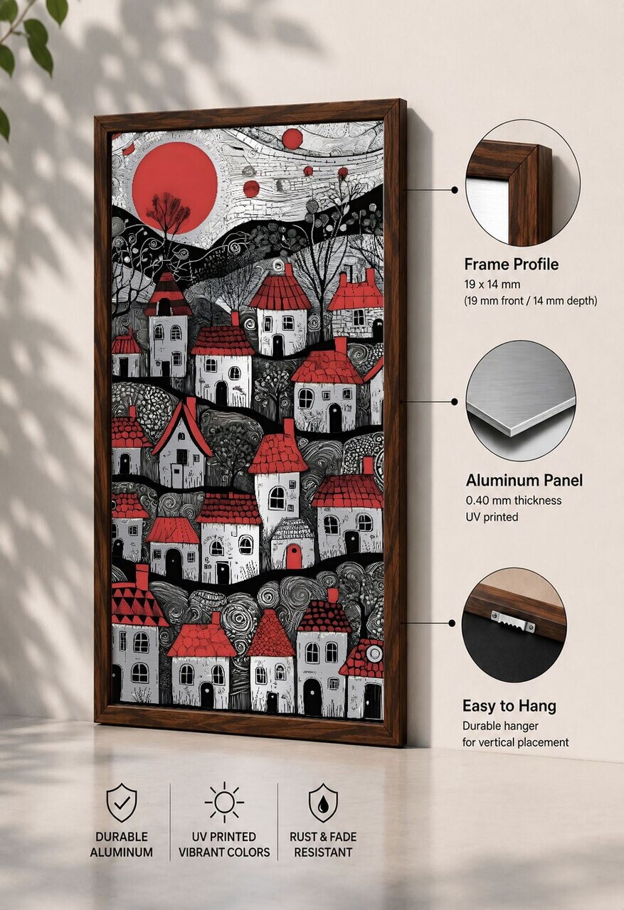 Tablou decorativ, Ahsalct-020, Cadru: 100% PVC (Grosime: 2 cm), Multicolor — imaginea 3