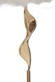Lampadar Slim, Mauro Ferretti, 1 x E27, 40W, 50x165 cm, fier/textil, auriu/alb