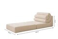 Fotoliu extensibil, Atelier del Sofa, 560ARE5302, Alb