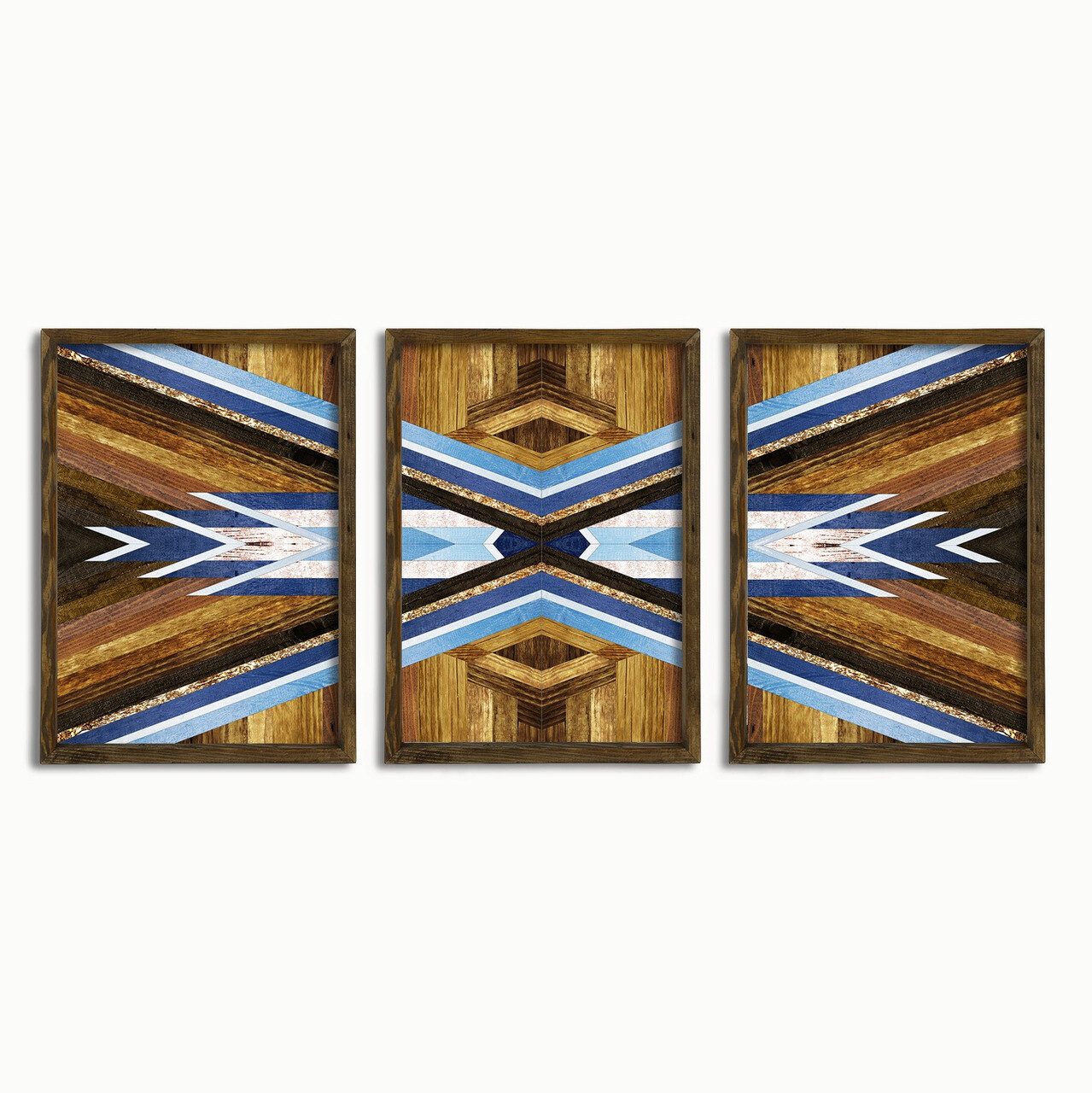 Set 3 tablouri decorative, TAH079, MDF, Imprimat UV, Multicolor