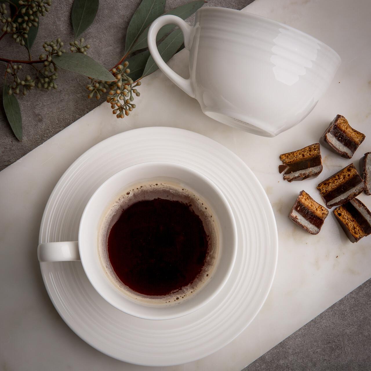 Set de cafea / ceai 12 piese Linea, Ambition, portelan, alb - view 7