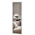 Oglinda decorativa, Siam, Neom, 40x120x2.2 cm, MDF , Alb