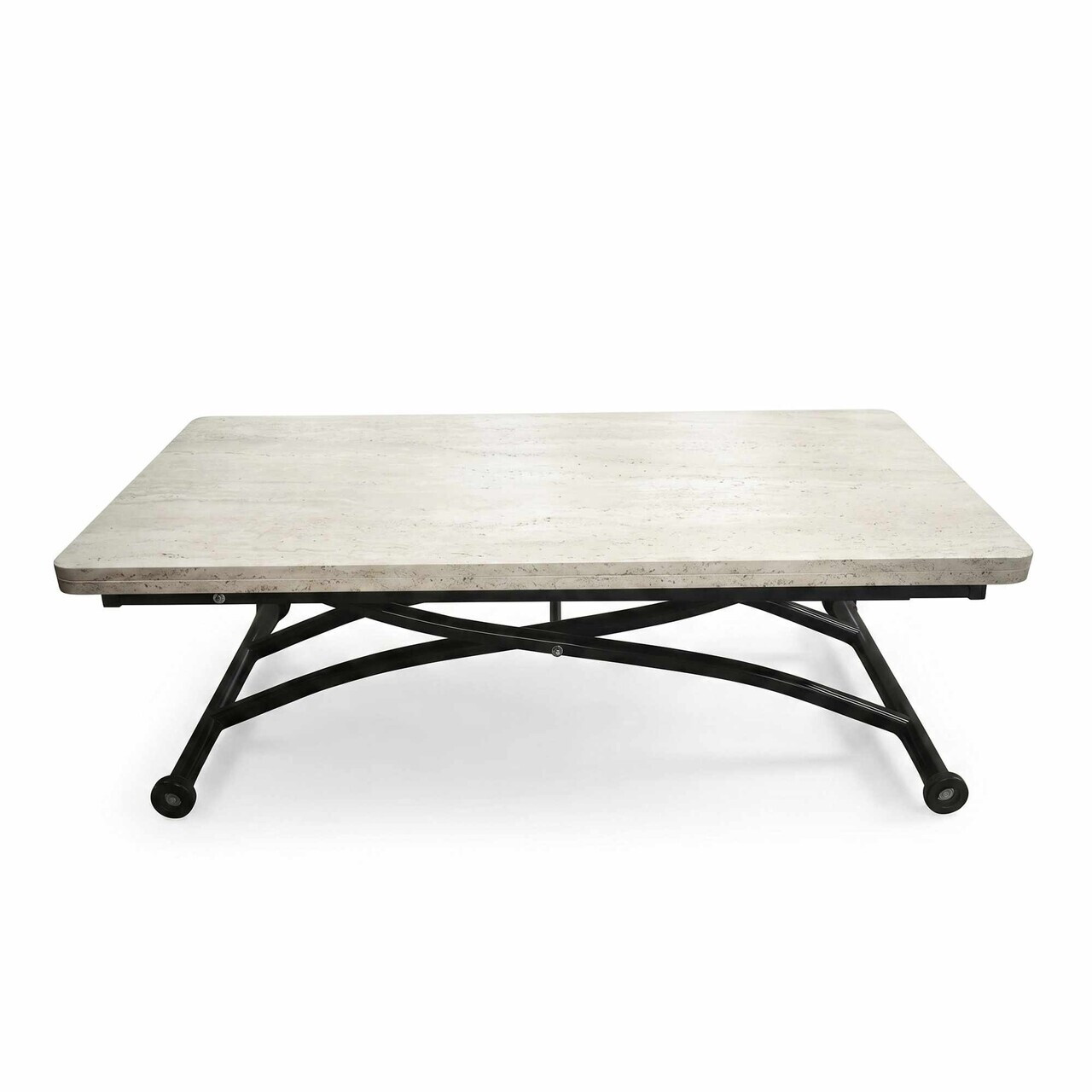 Masuta de cafea, Hanah Home, Juppo Ext, MDF, Travertin / Negru — imaginea 7