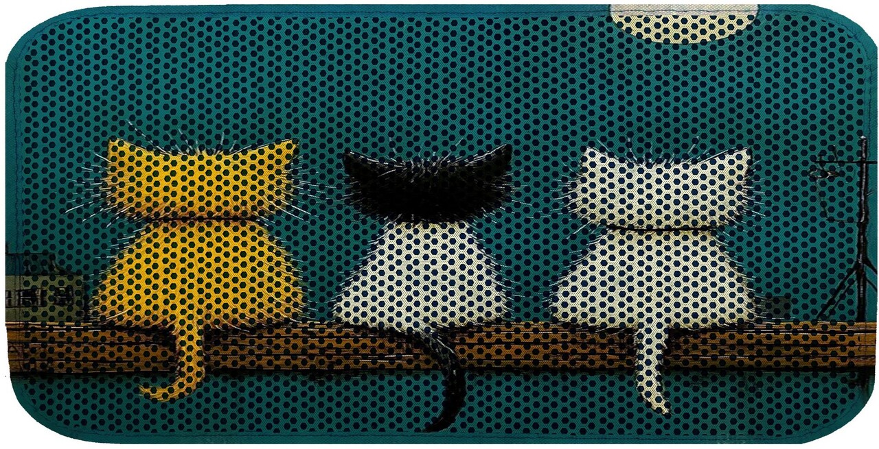 Covoras litiera pentru colectarea granulelor de nisip, Paws &amp; Whiskers, Cat Lıtter Mat 48, Multicolor - view 2
