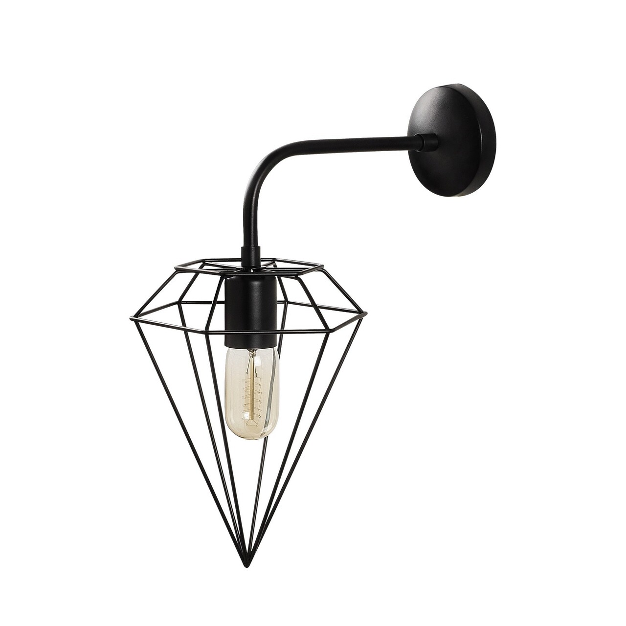 Aplica de perete, Opviq, 892OPV1289, Metal, Negru - 1 | YEO