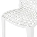 Scaun suprapozabil, Grig, 48 x 52 x 80 cm, plastic, alb
