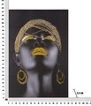 Tablou decorativ Maasai Lady, Mauro Ferretti, 80x120 cm, canvas/lemn de pin