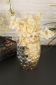 Vaza, Sedef D26B, 10x26x10 cm, Sticla, Auriu