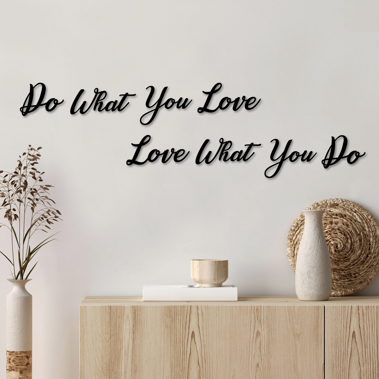 Decoratiune de perete, Do Love Love Do, Dimensiune: 14 x 11 cm (1 bucată), Negru - view 3