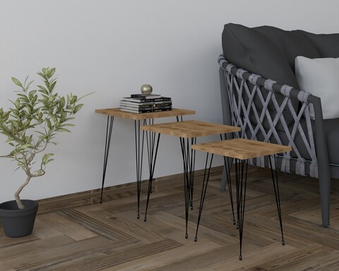 Masute, Puqa Design, Mali, PAL, Negru / Vechi