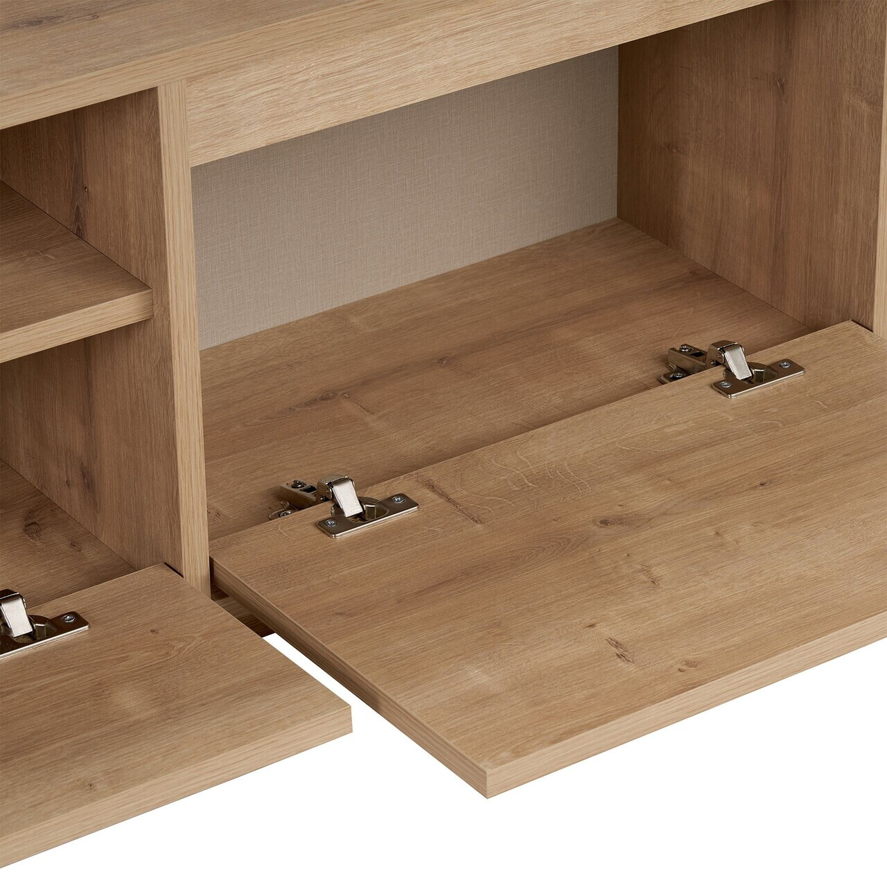 Comoda TV, Hanah Home, Sentinel, 160x42x30 cm, PAL, Maro — imaginea 4