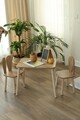 Set masa si scaun pentru copii, Bambini, Bunny Two Chair Set, Maro