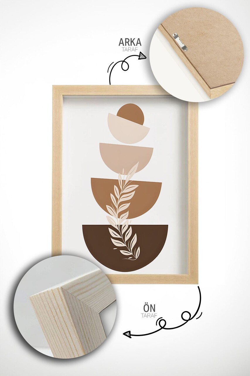 Set 3 tablouri decorative, Artvmodel4-Ahsap, Vopsea: 100% MDF (grosime: 2,7 mm), Multicolor - view 2
