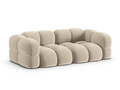 Canapea 4 locuri, Loretto, Cosmopolitan Design, 250x100x68 cm, catifea, bej deschis