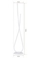 Lampadar, Curlux, 509CRL1102, Aluminiu, Alb