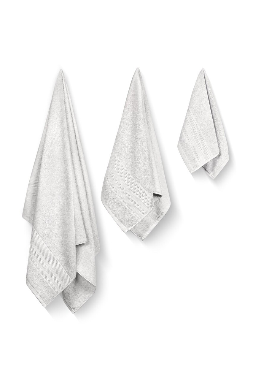 Set prosoape de baie, Whitney, Piramit, Bumbac, Crem
