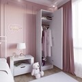 Dulap pentru haine, Miwood, Daisy 1600-38, 45x182x53 cm, PAL, Alb mat